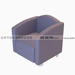 3D單人沙發(fā)模型