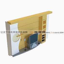 3D電視墻模型