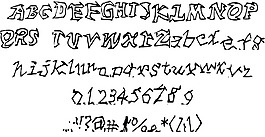 香蕉的字體