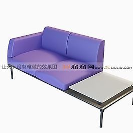 3D雙人沙發(fā)模型
