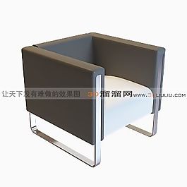 3D單人沙發(fā)模型