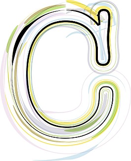 說明有機(jī)字體字母C