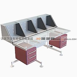 3D辦公桌模型