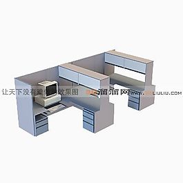 3D辦公桌模型