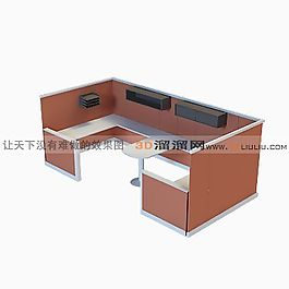 3D辦公桌模型