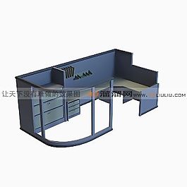 3D辦公桌模型