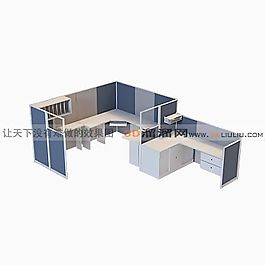 3D辦公桌模型