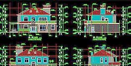 長沙二層別墅磚混結構建筑施工圖（帶閣樓+后院）&nbsp;22x15