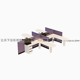 3D辦公桌模型