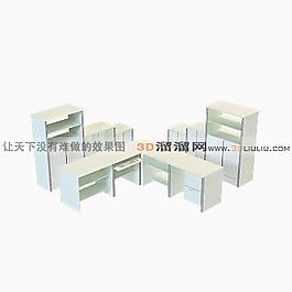 3D辦公桌模型