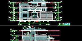 带地下室及露台私家三层别墅建筑施工图 21x17