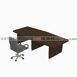 3D桌椅組合模型