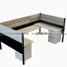 3D辦公桌模型