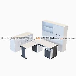3D辦公桌模型