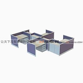 3D辦公桌模型