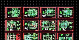 帶閣樓和露臺四層豪華別墅結構+建筑設計施工圖&nbsp;16x10
