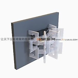 3D壁燈模型