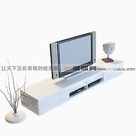 3D電視柜模型