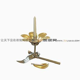 3D燭臺(tái)模型