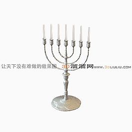 3D燭臺(tái)模型