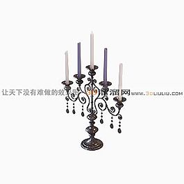 3D燭臺(tái)模型