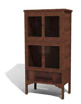 华艺，柜，橱柜，家具，中国，模型