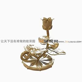 3D燭臺模型