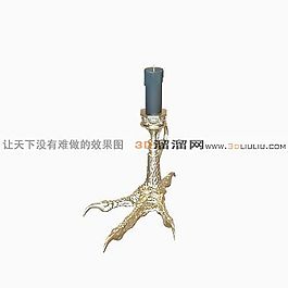 3D燭臺(tái)模型