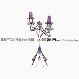3D燭臺(tái)模型