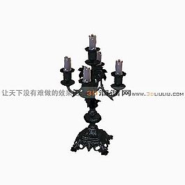 3D燭臺(tái)模型