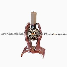 3D燭臺模型