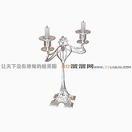 3D燭臺(tái)模型