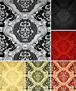 花紋圖案矢量圖