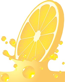 柑橘飛濺向量