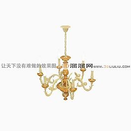 3D歐式吊燈模型