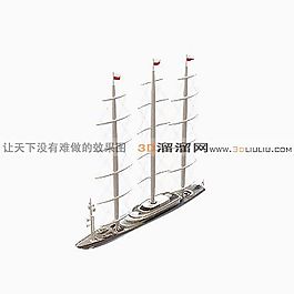 3D帆船模型