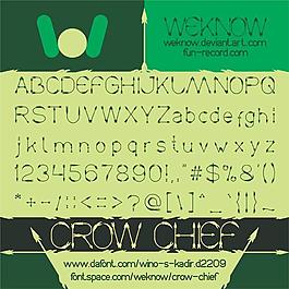 乌鸦总字体