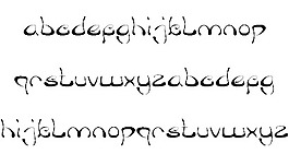 牛角包三明治字體