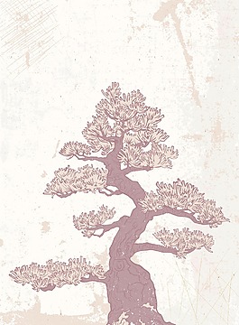 日本背景矢量插圖