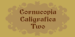 聚寶盆caligrafica兩種字體