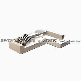 3D多人沙發(fā)模型