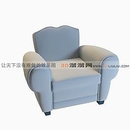 3D單人沙發(fā)模型