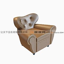 3D單人沙發(fā)模型