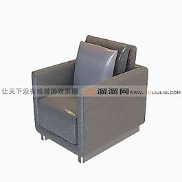 3D單人沙發(fā)模型