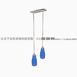 3D餐廳吊燈模型