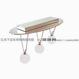 3D餐廳吊燈模型