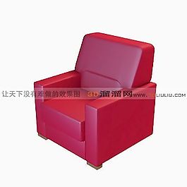 3D單人沙發(fā)模型