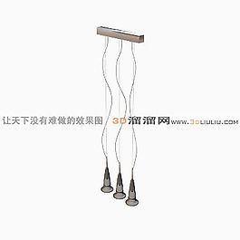 3D餐廳吊燈模型