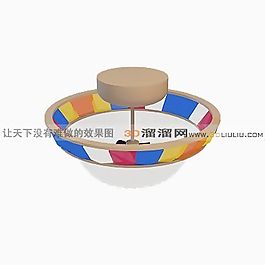 3D吸頂燈模型
