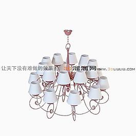 3D歐式吊燈模型